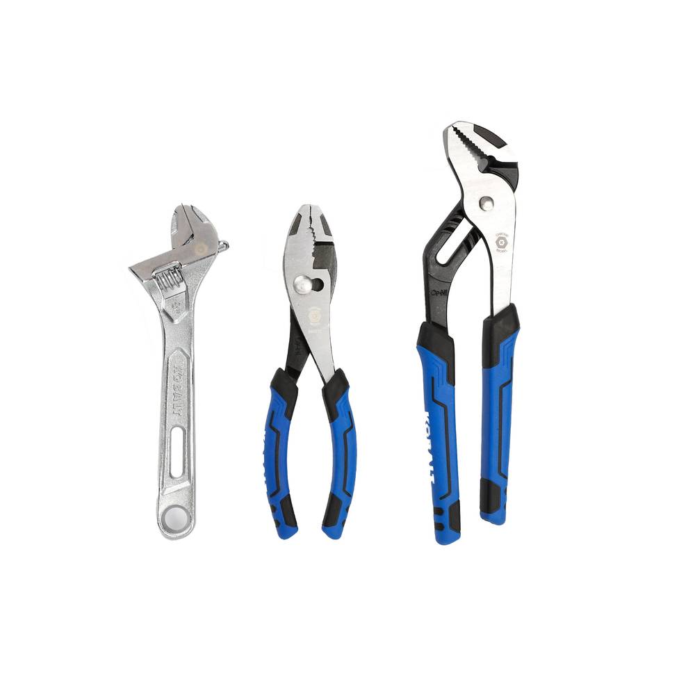 Kobalt Assorted Pliers with Wrench(Es) Included (3-Piece) | 55755