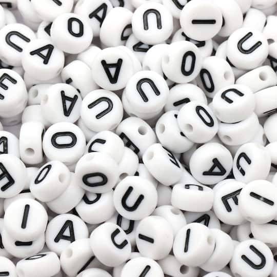 7Mm Vowel Alphabet Beads, 340Ct. By Creatology