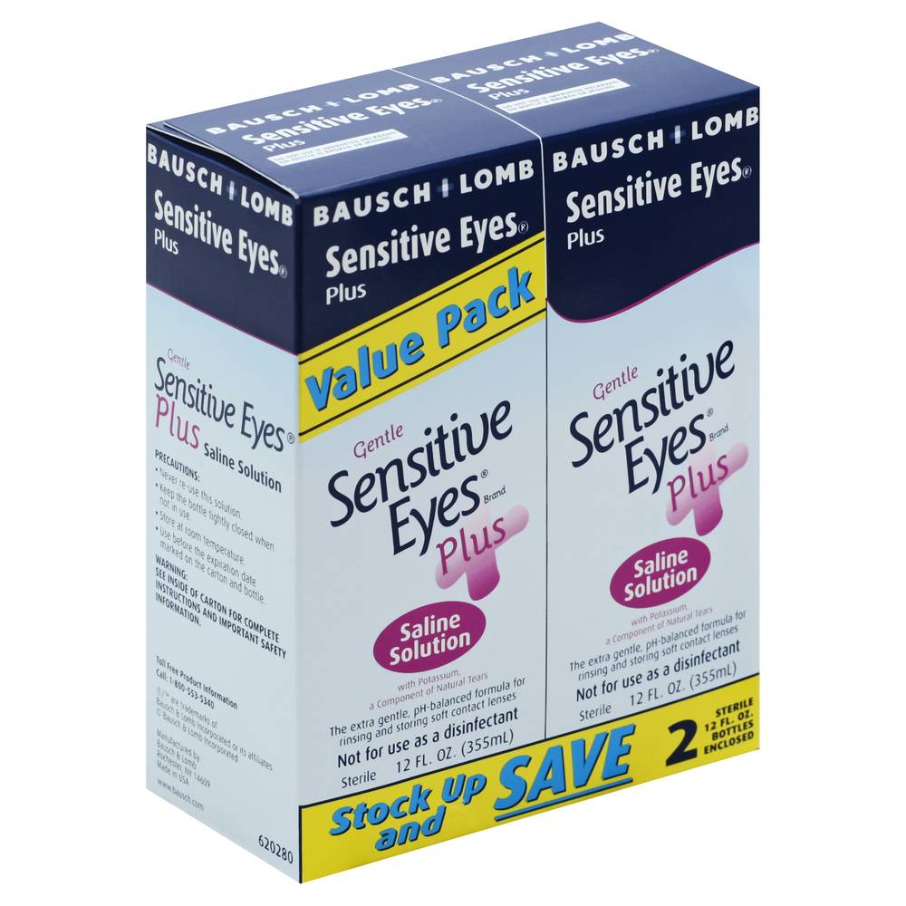 Bausch + Lomb Sensitive Eyes Plus Saline Solution (1.56 lbs)