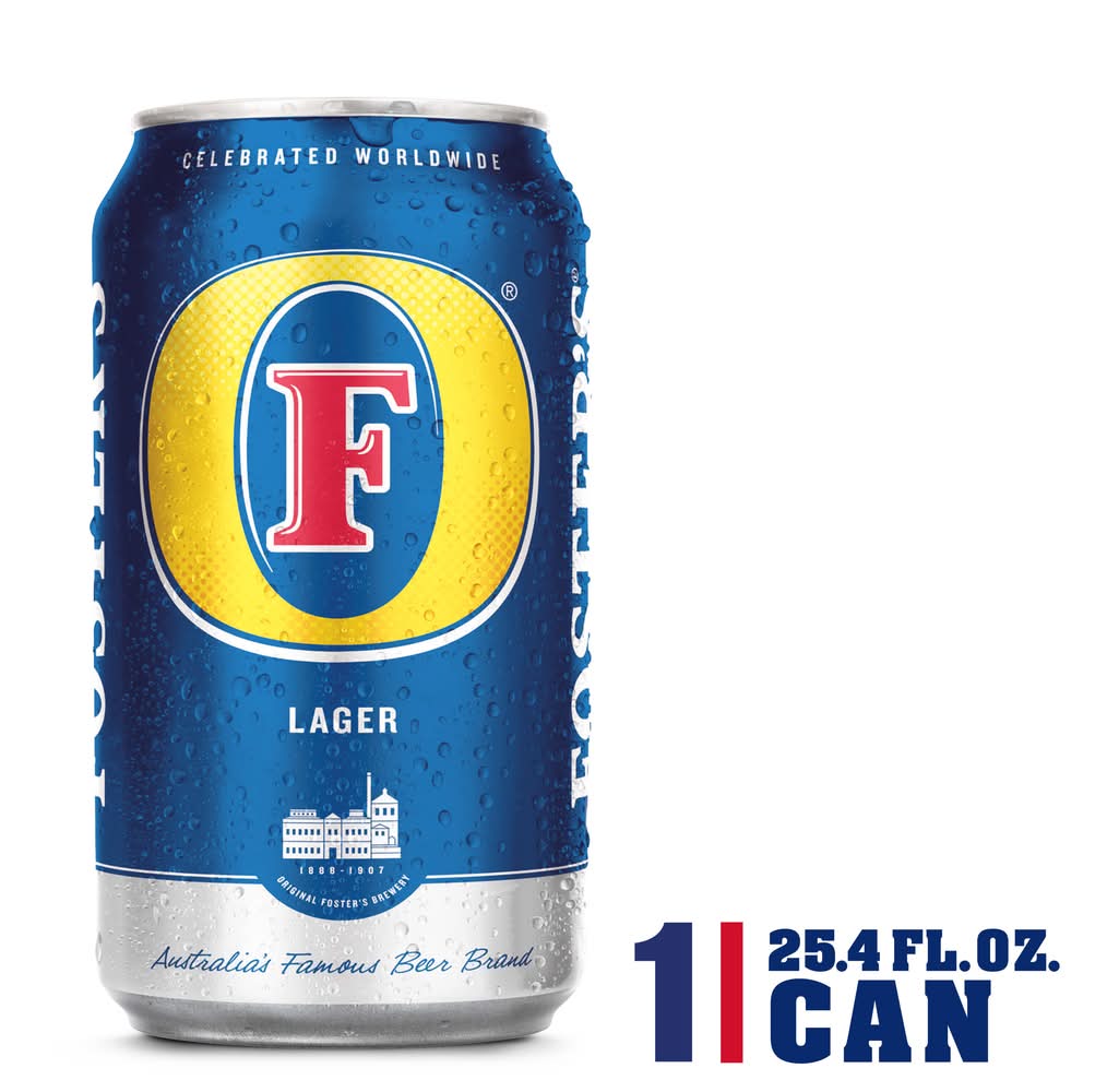 Fosters Pale Lager Beer (25.4 fl oz)