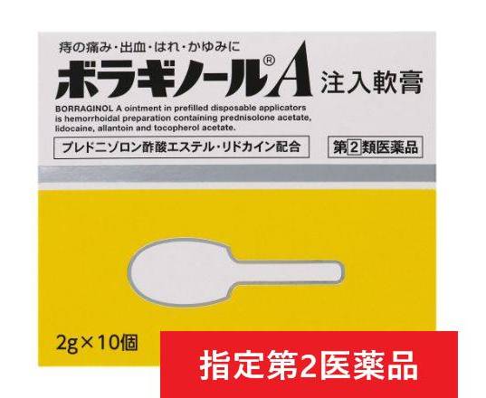 ボラギノールＡ注入軟膏２ｇ×１０個:4987978101044