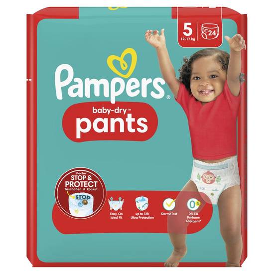 Couche culotte baby dry pants taille 5 12 a 17kg Pampers x24