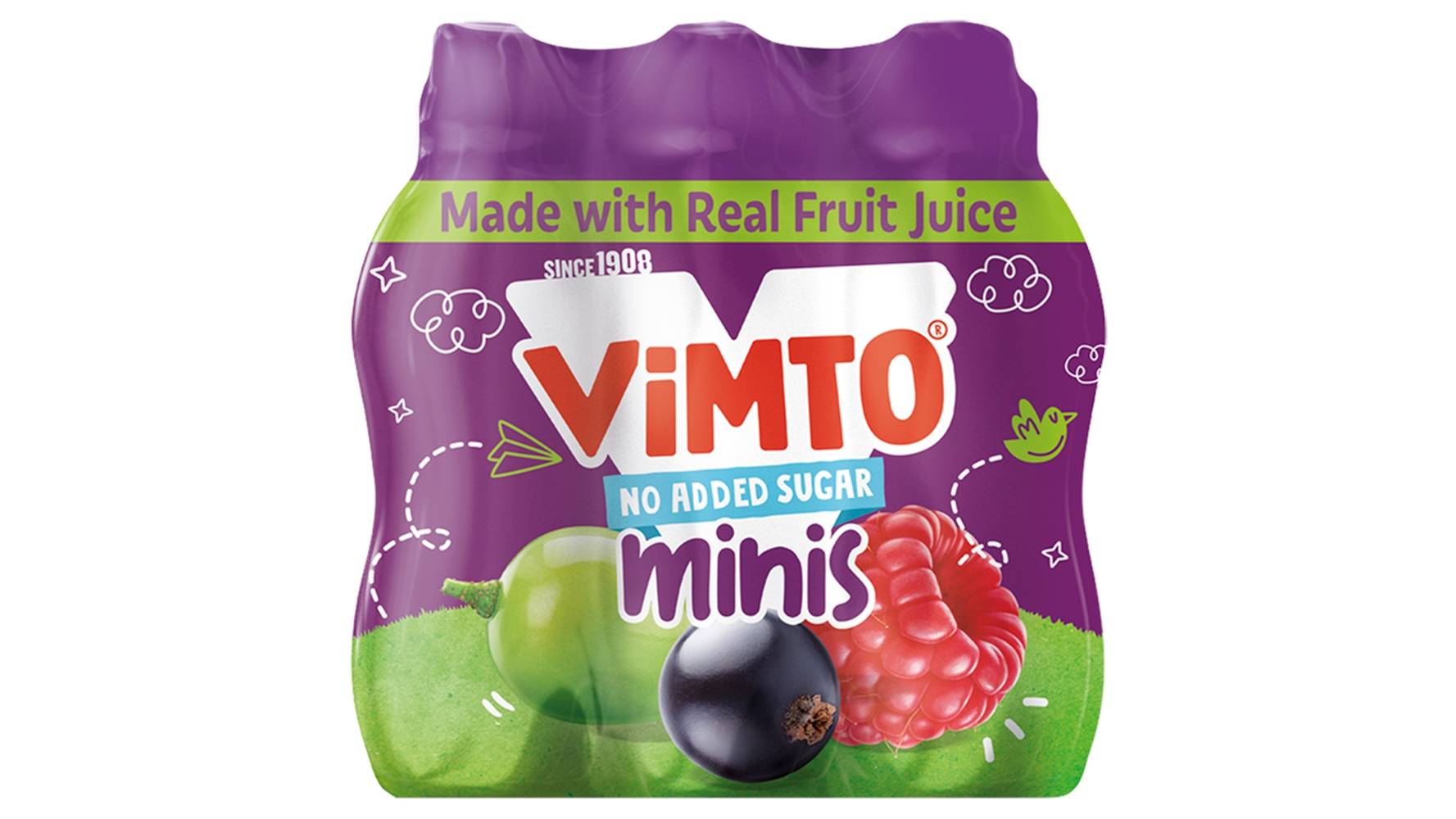 Vimto No Added Sugar Minis Juice (6 x 250ml)