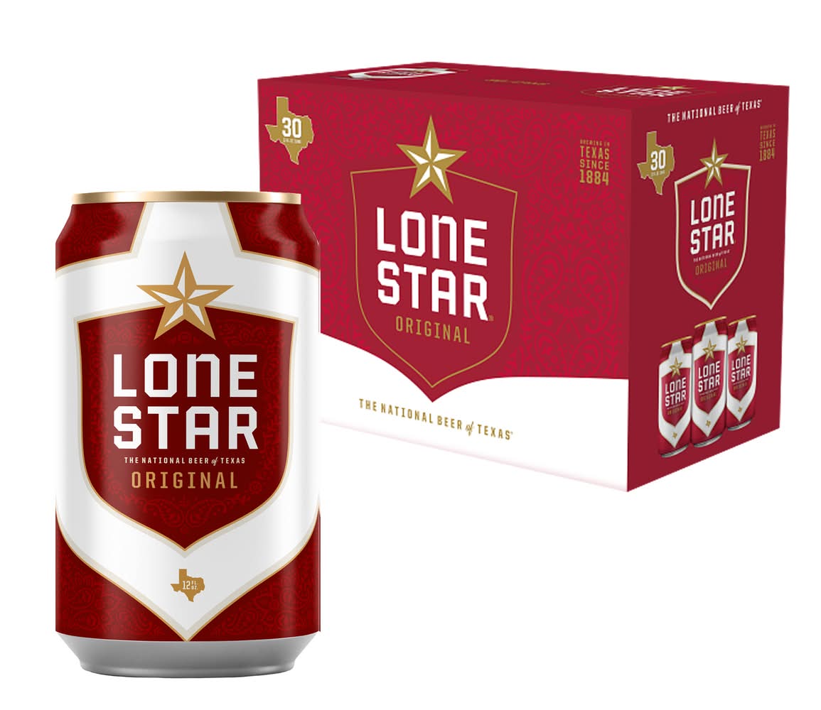 Lone Star Original Texas Lager Beer (30 x 12 fl oz)