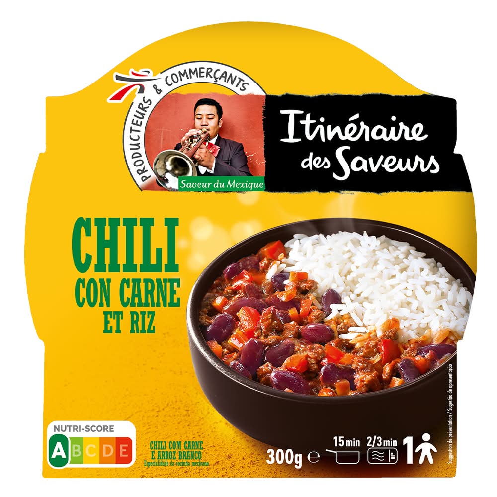 Itinéraire des Saveurs - Chili com carne, embalagem 300g