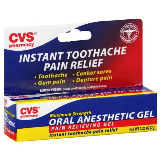 Cvs Oral Anesthetic Pain Relieving Gel