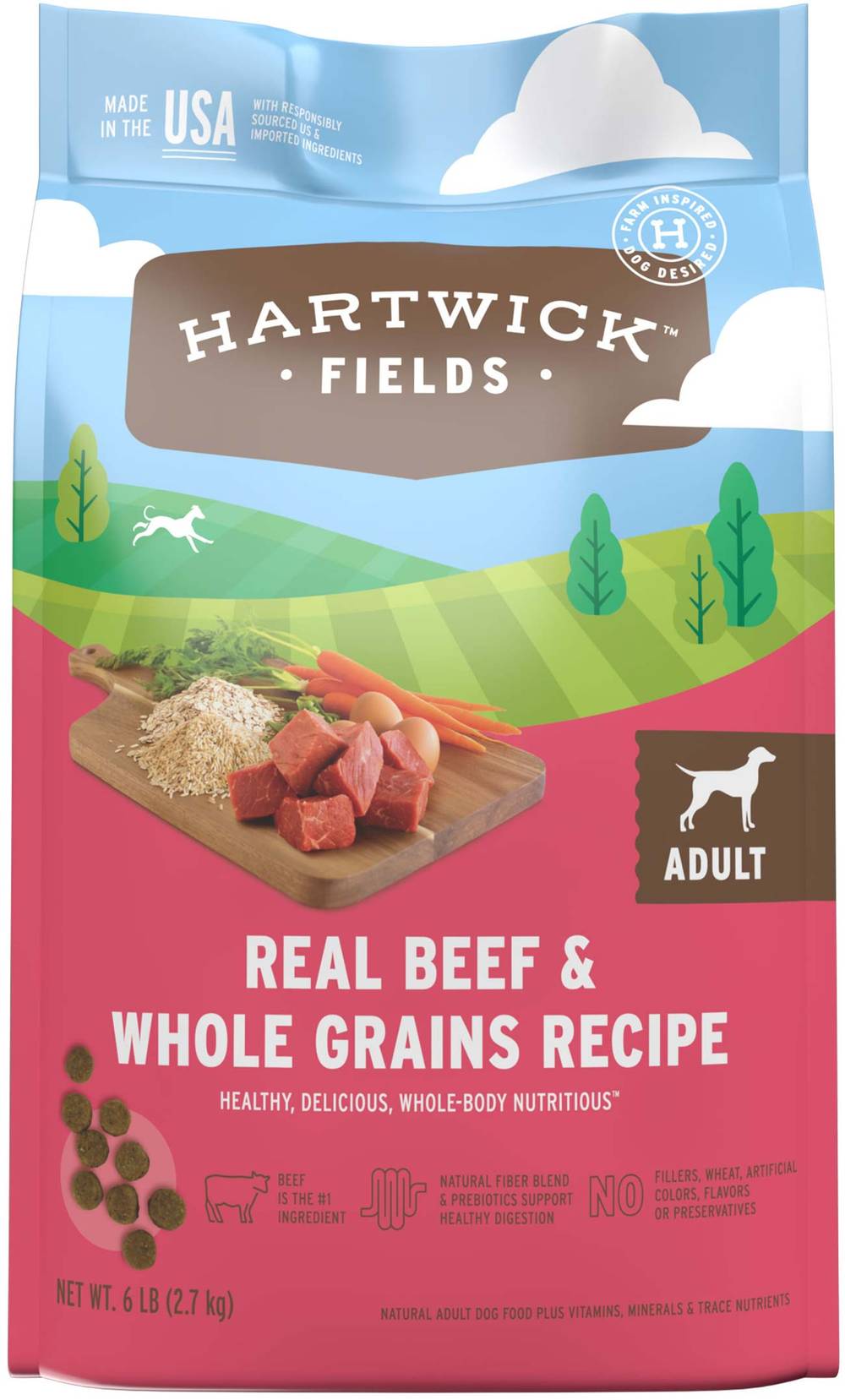 Hartwick Fields Adult Real Beef & Whole Grains Recipe For Dogs (6 lbs)