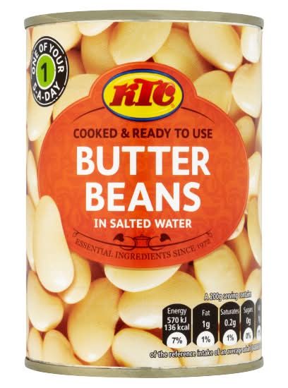 KTC Butter Beans in Salted Water (400g)