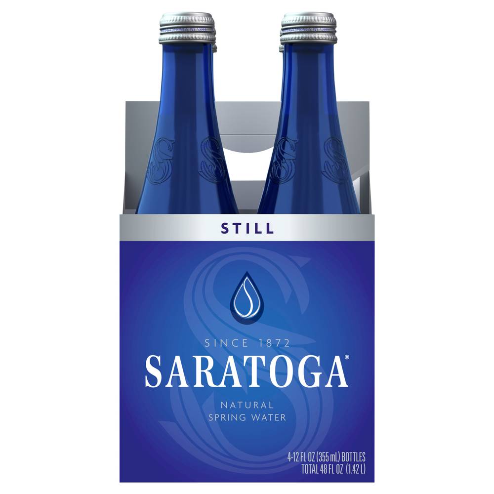 Saratoga Still Natural Spring Water (4 ct, 12 fl oz)