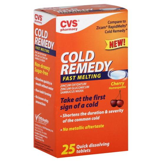 Cvs Cold Remedy Fast Melting Tablets (cherry)