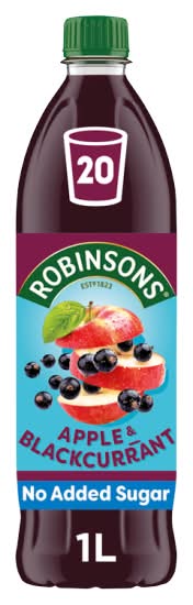 Robinsons Apple & Blackcurrant, Real Fruit in Every Drop (1L)