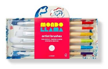 Mondo Llama Artist Paintbrush Set (6 ct)