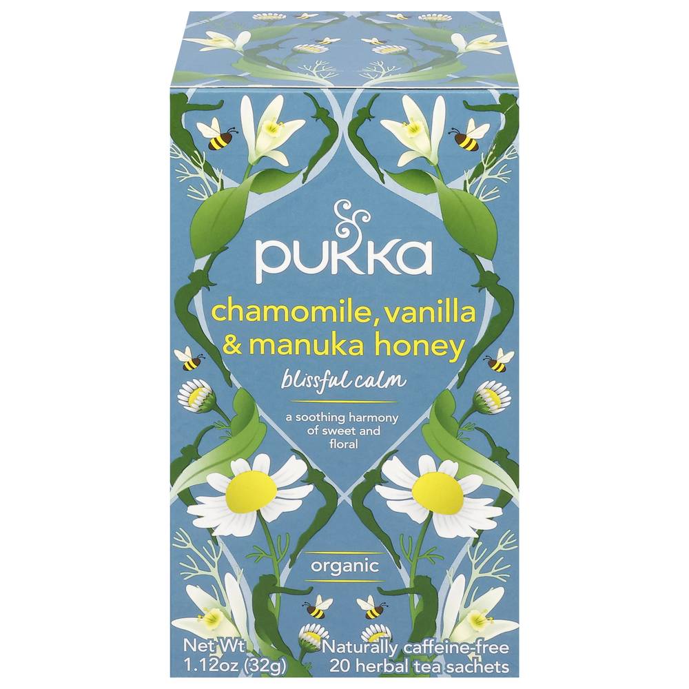 Pukka Herbal Tea, Honey-Vanilla-Chamomile (1.12 oz, 20 ct)