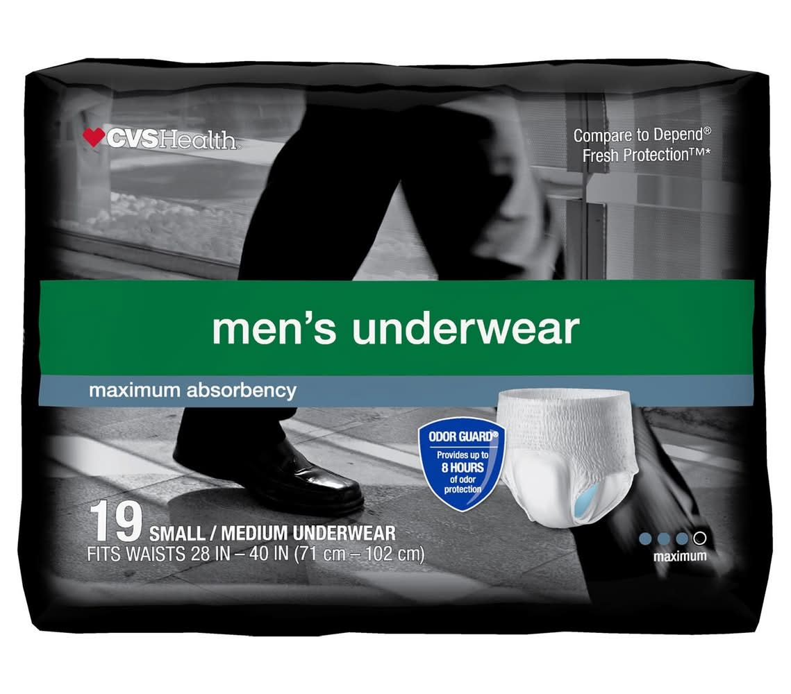 CVS Pharmacy Underwear, Men, Small-Medium (18 ct)