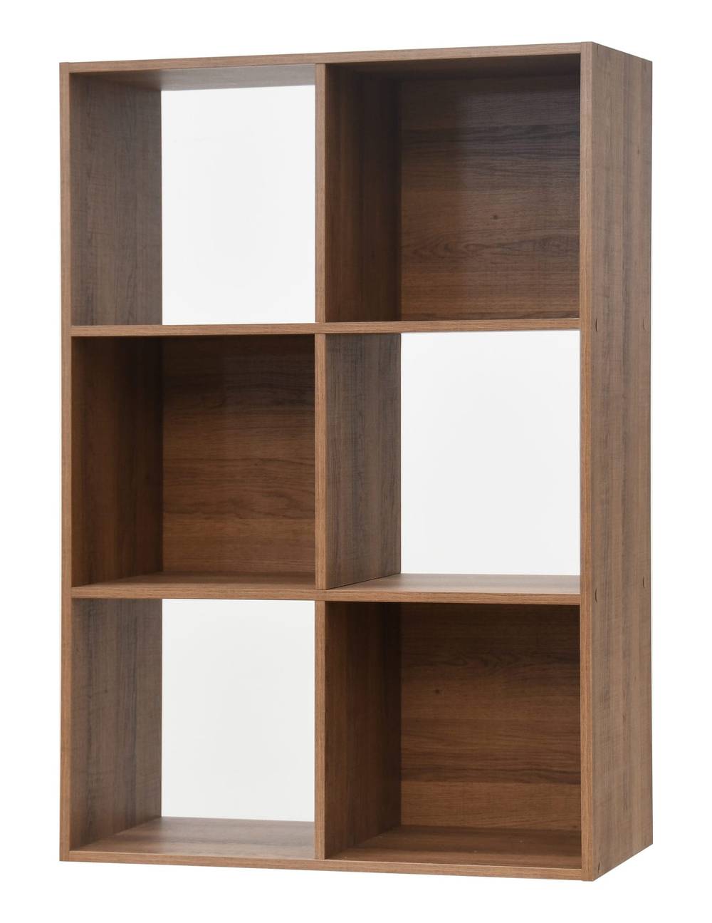 Style Selections Rye Stackable Wood Laminate 6 Cube Organizer, Brown