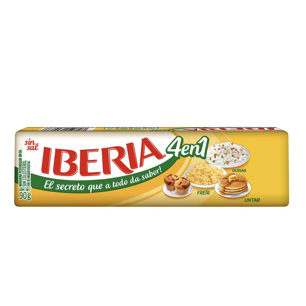 Iberia margarina sin sal (barra 90 g)