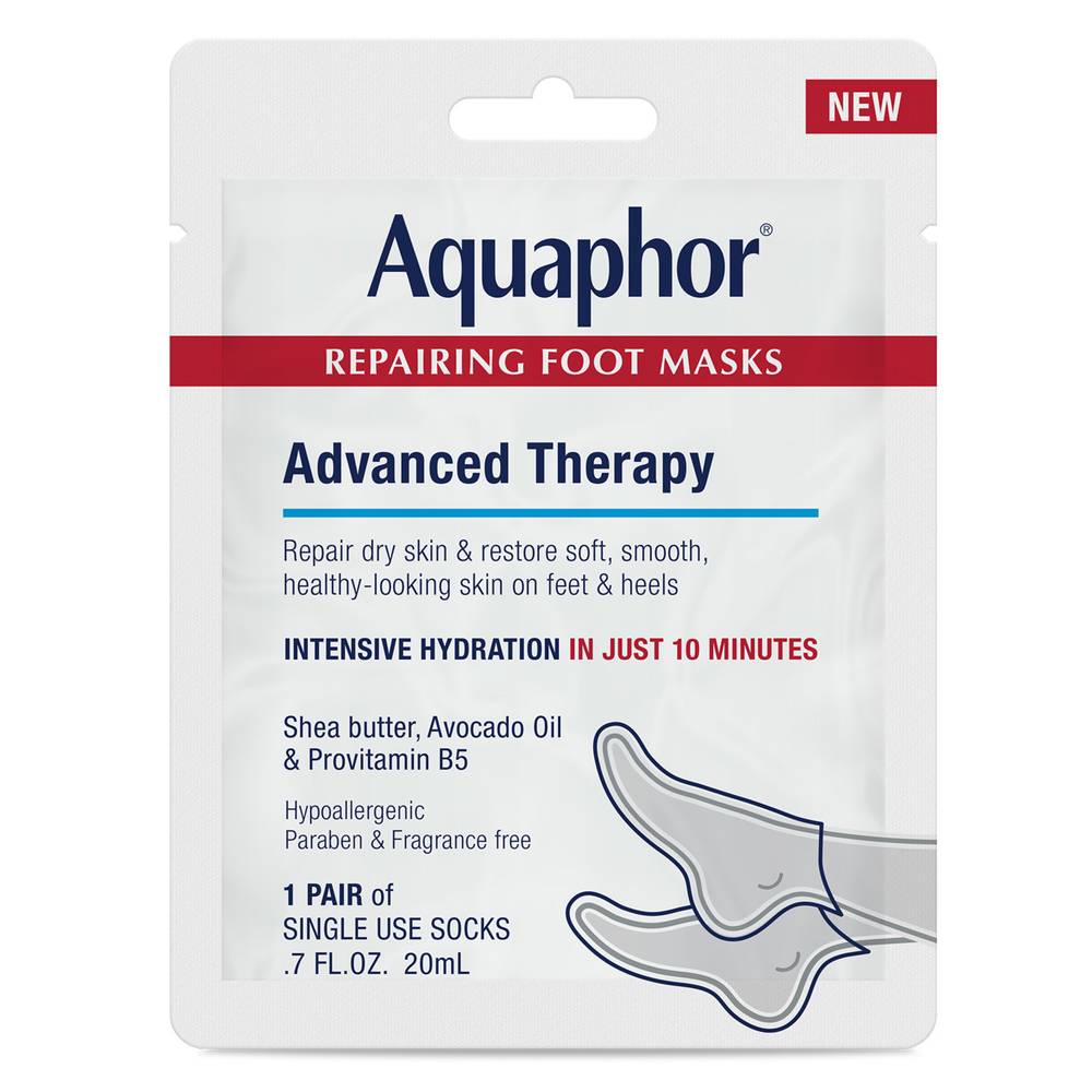 Aquaphor Repairing Foot Masks (0.7 fl oz)