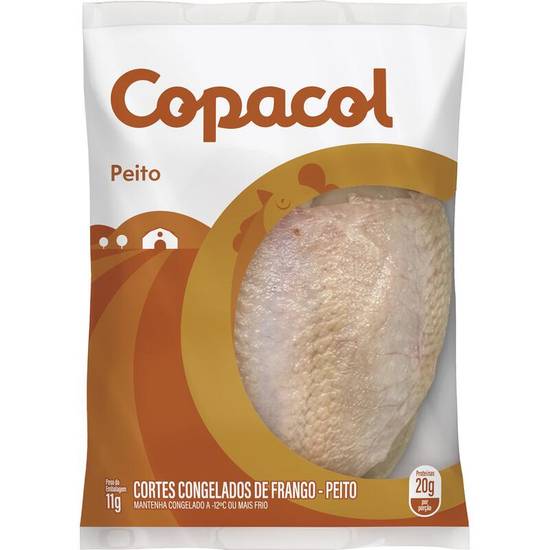Copacol peito de frango congelado com osso (embalagem: 1,2 kg aprox)
