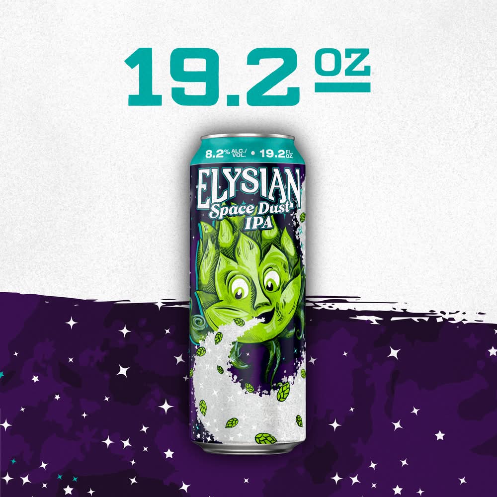 Elysian Brewing Co. Space Dust Ipa Beer, Candied Grapefruit-Mango-Pine (19.2 fl oz)