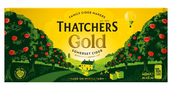 Thatchers Gold Somerset Cider (10 x 440ml)
