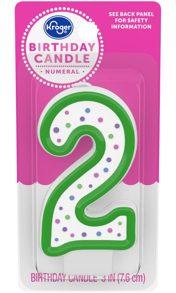 Kroger® Numeral #2 Birthday Candle