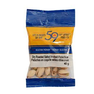 59E Rue Pistaches Salees 40G / 59Th Street Salted In-Shell Pistachios 40Gm