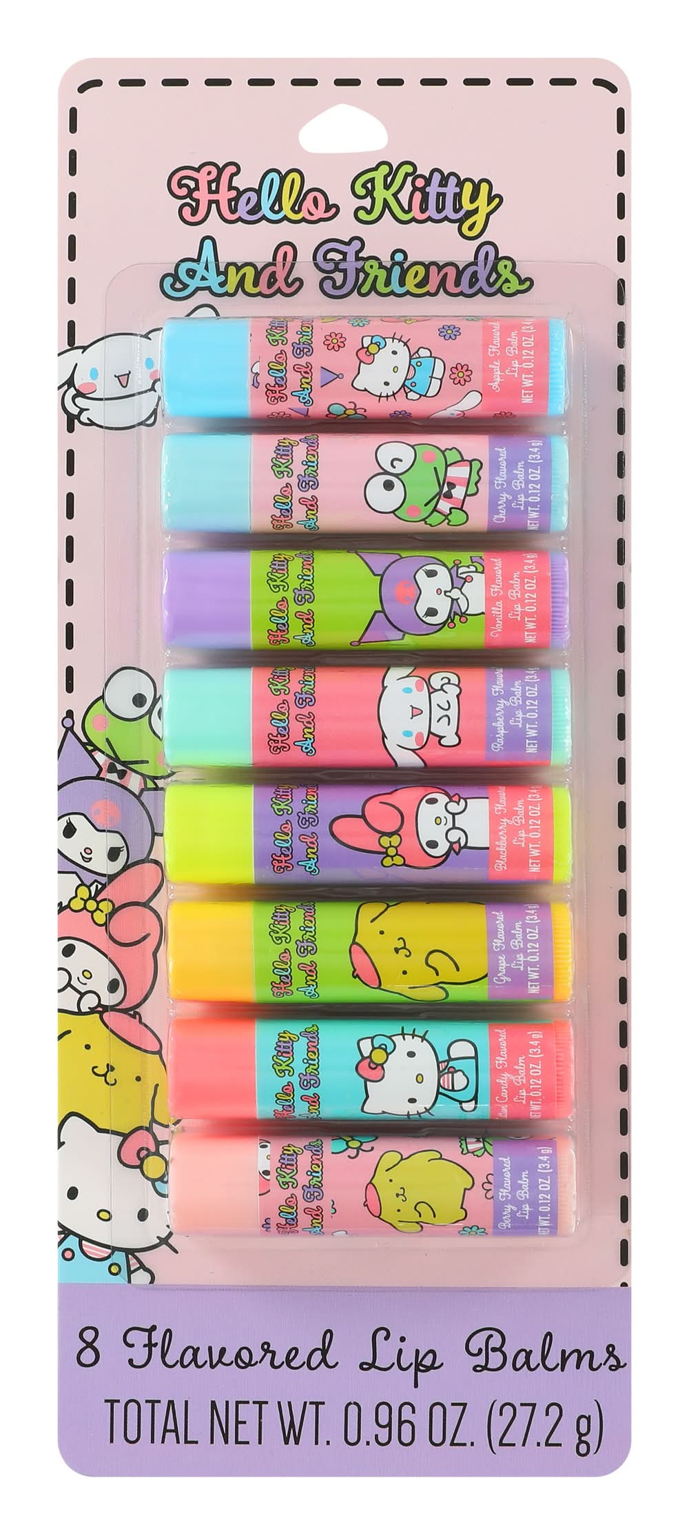 Hello Kitty And Friends® Flavored Lip Balms 8-Pack 0.96oz Sanrio