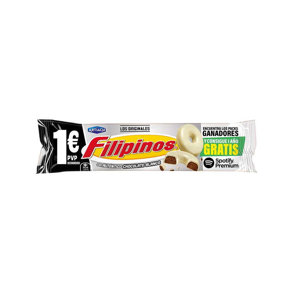 Aros chocolate blanco Filipinos Artiach 93 g + 35 g gratis