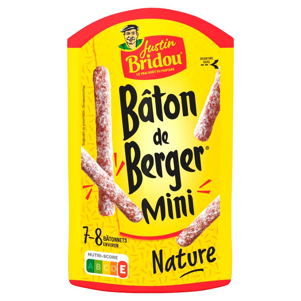 Justin Bridou - Mini bâtons de berger nature saucisson