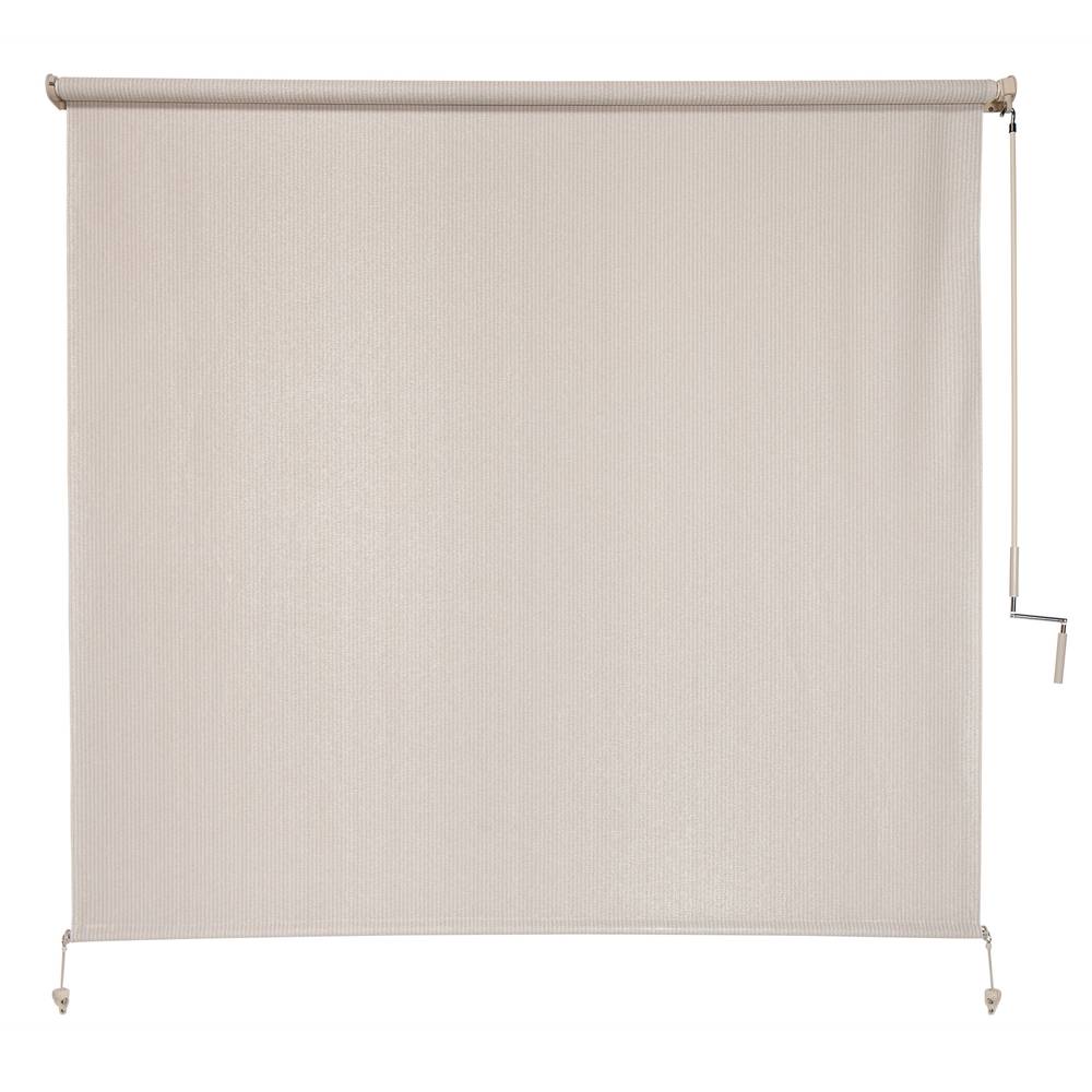 Coolaroo 120-in x 96-in Pebble Light Filtering Cordless Outdoor Roller Shade | 474843