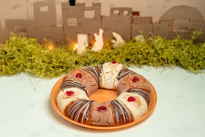 Rosca de reyes chica de chocolate