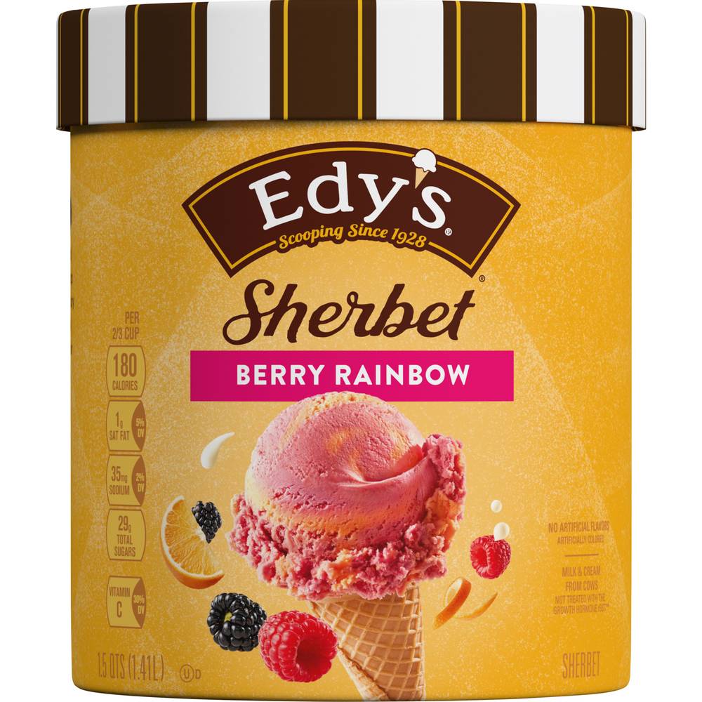 Dreyer's Berry Rainbow Sherbet (1.5 qt)