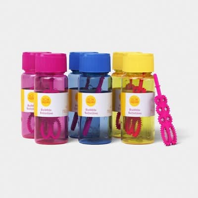 Sun Squad Bubble Blowing Solution Bottles (6 pack)