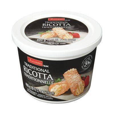 Irresistibles fromage ricotta traditionnel (400 g) - traditional ricotta cheese (400 g)