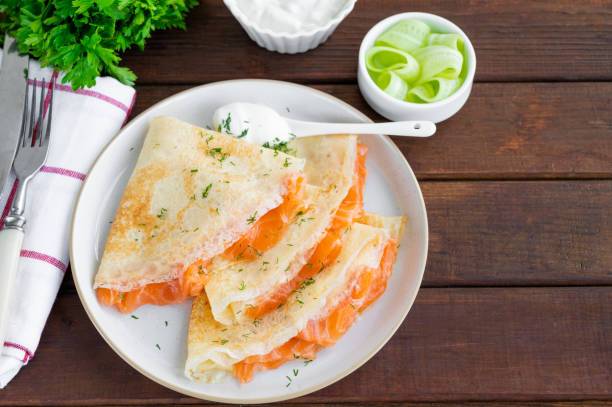 🐟🧀 Crêpe Fromage Saumon 🥞✨