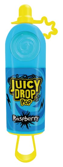 Juicy Drop Strawberry, Lollipop With Sour Gel (26g)