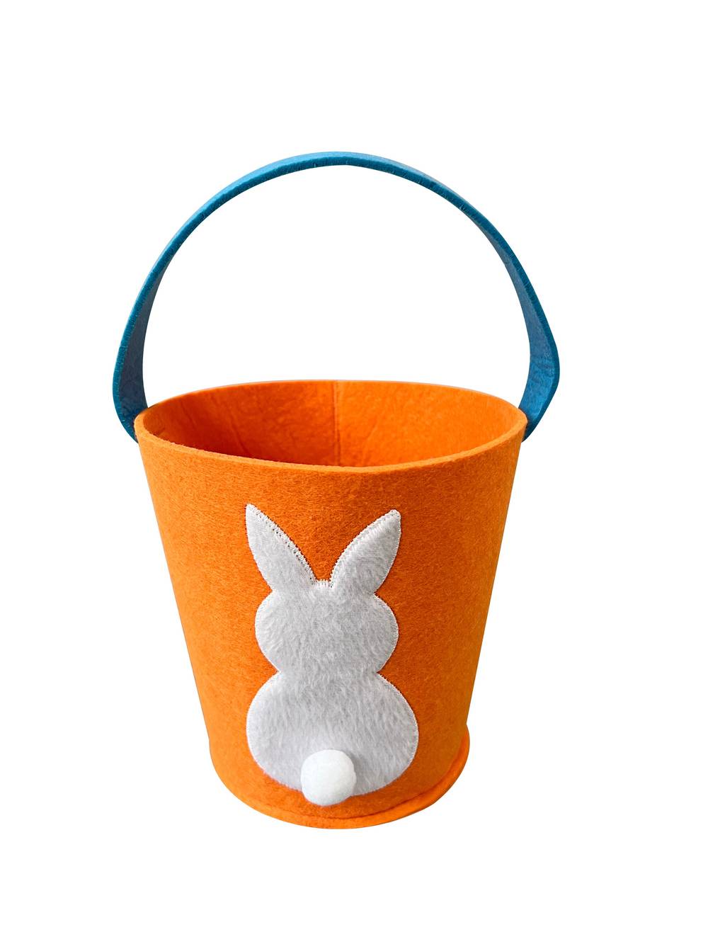 Cottondale Fabric Easter Bunny Basket, Orange