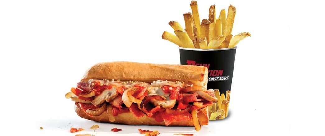 Pizza Sub & Small Fresh Cut Fries Penn Pair