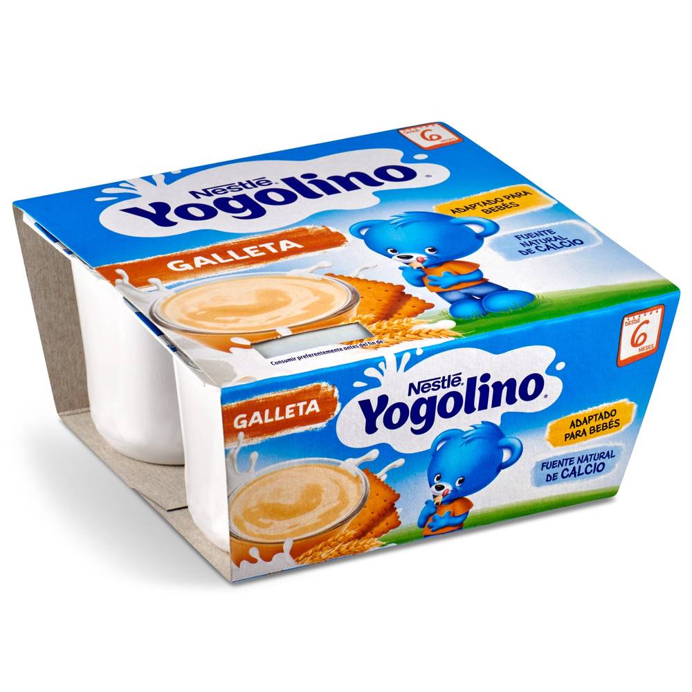 Natillas Con Galleta Nestlé Yogolino Pack 4 X 100 G