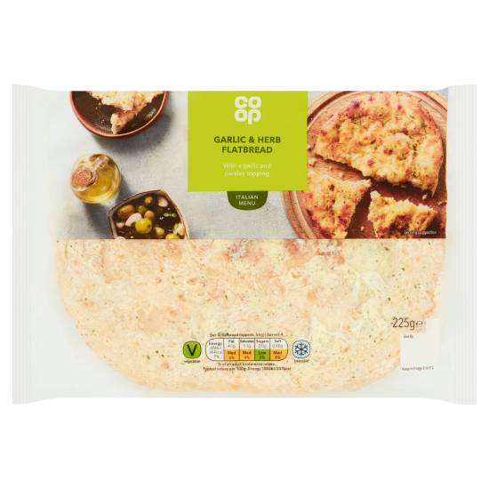 Co-op Garlic & Herb Flatbread (225g)