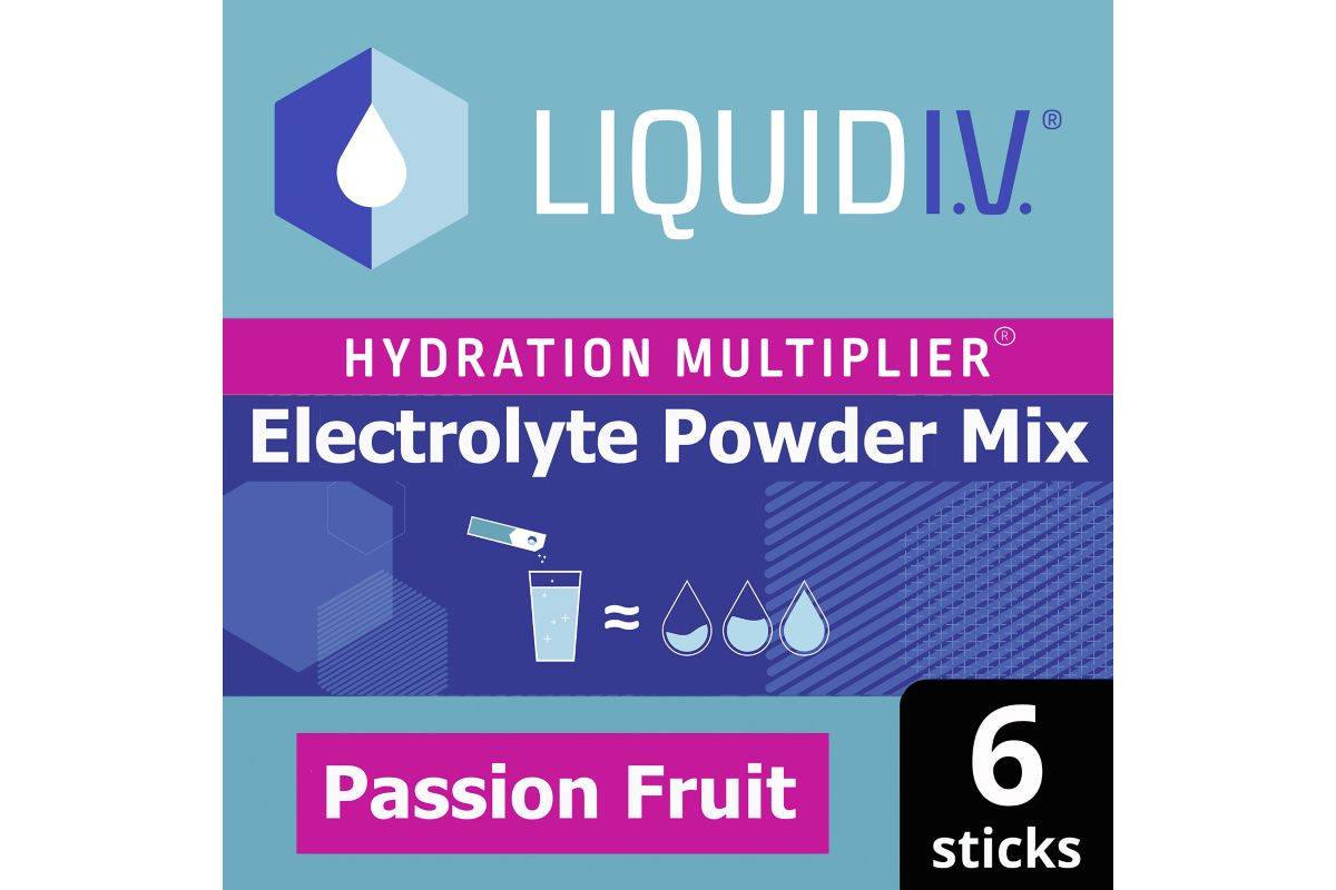 Liquid I.V. Hydration Multiplier Electrolyte Powder Mix Passion Fruit (6 Sachets)