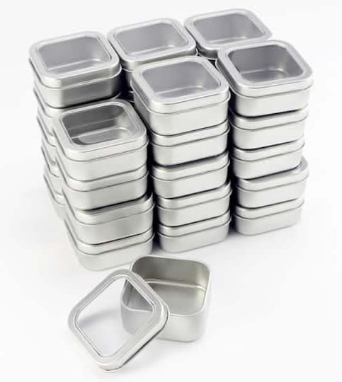 Celebrate It Tin Favor Box Set, Silver (2.16 oz, 30 ct)