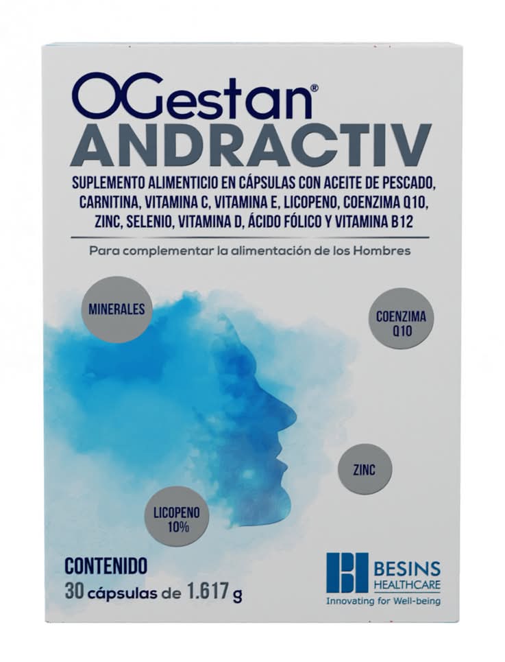 Ogestan · Suplemento alimenticio multivitamínico en cápsulas andractiv, hombre (30 un)