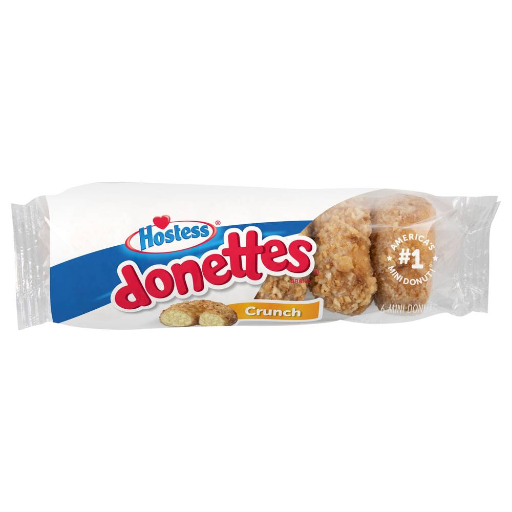 Hostess Donettes Crunch Mini Donuts (6 x 0.85 oz)