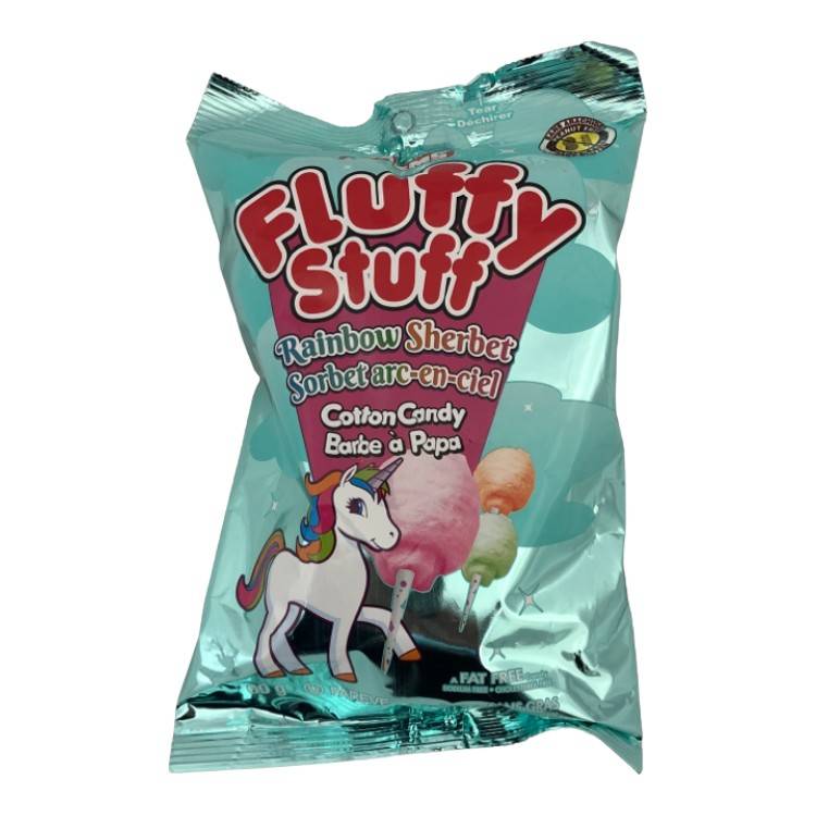 Tootsie Roll Fluffy Stuff Rainbow Sherbet Candy (60 g)