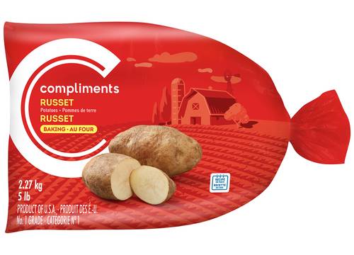 Compliments pommes de terre lavées russet (2.27 kg) - russet washed potato (2.27 kg)