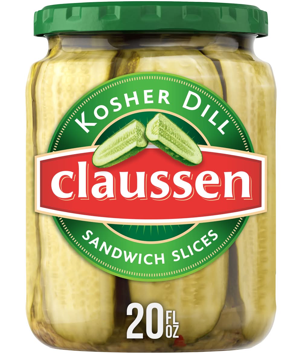 Claussen Kosher Dill Sandwich Slices, Kosher Dill (20 fl oz)