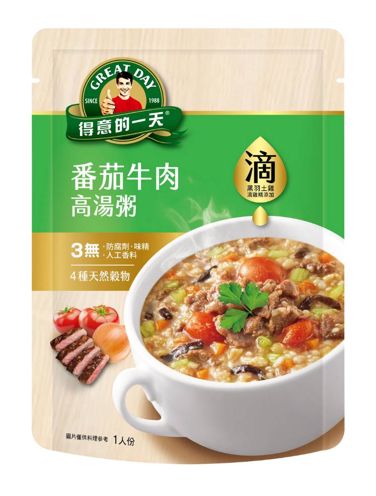 得意的一天滴雞精高湯粥番茄牛肉320g <320g克 x 1 x 1Bag包>
