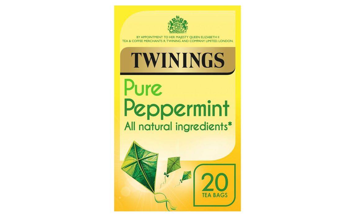 Twinings Pure Peppermint 20 Single Tea Bags 40g (352242)