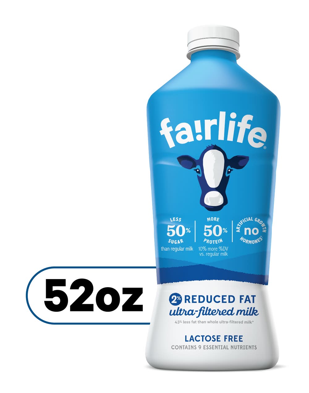 Fairlife 2% Reduced Fat Ultra-Filtered Milk (52 fl oz)